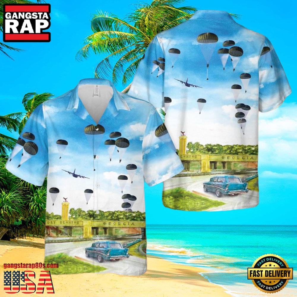 U.S. Army Airborne School Veteran Hawaiian Shirt U.S. Army Airborne School Veteran Hawaiian Shirt