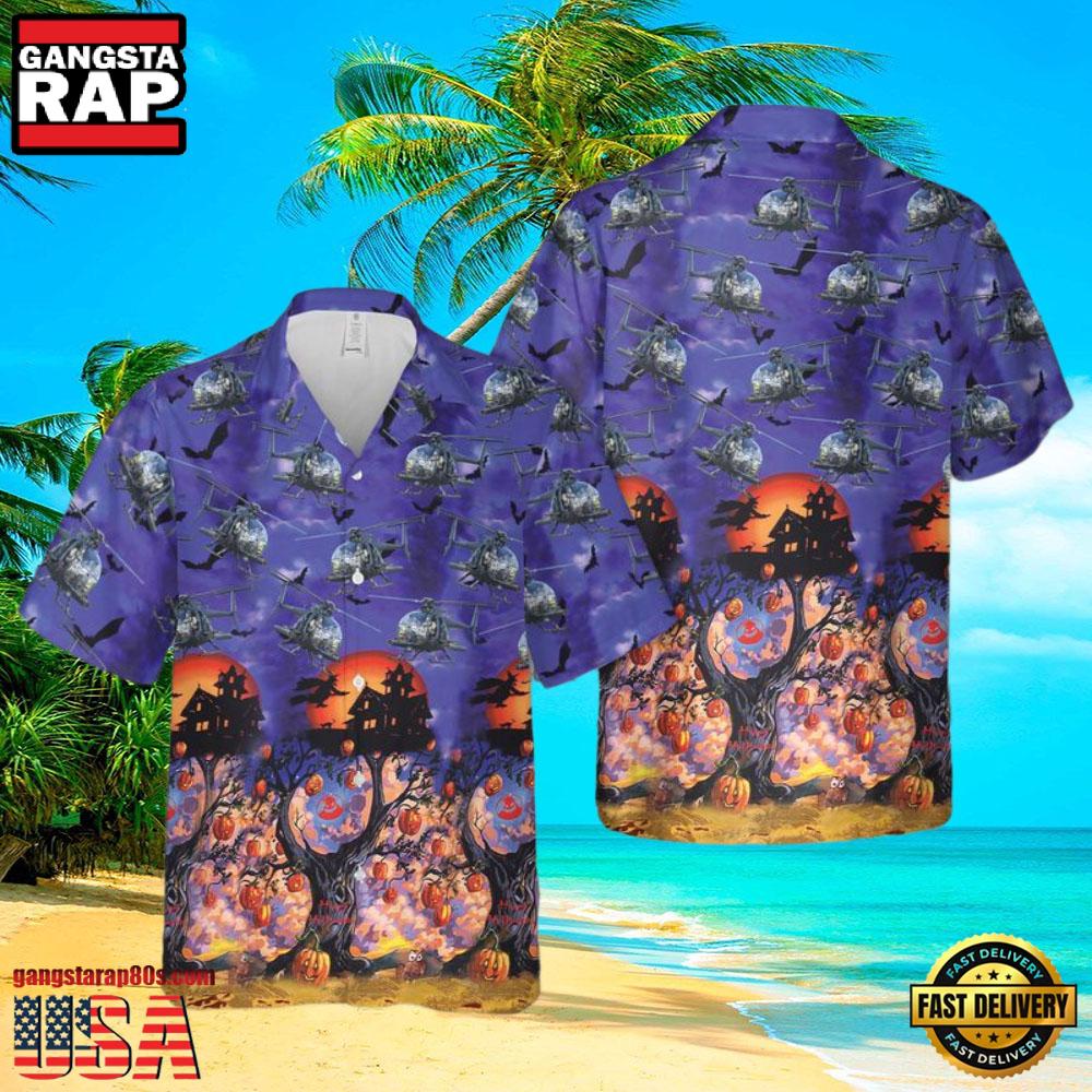 U.S Army Bell Oh-58 Kiowa Halloween Veteran Hawaiian Shirt U.S Army Bell Oh-58 Kiowa Halloween Veteran Hawaiian Shirt
