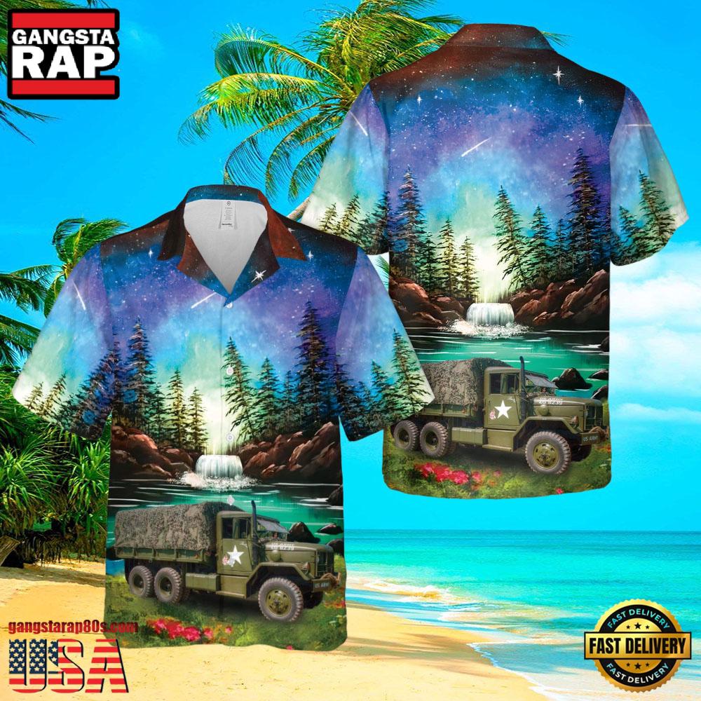 Us Army M35A2 Truck From The 1950'S Veteran Hawaiian Shirt Us Army M35A2 Truck From The 1950'S Veteran Hawaiian Shirt