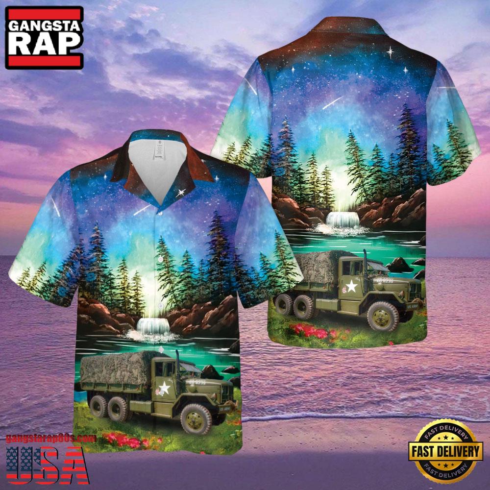 Us Army M35A2 Truck From The 1950'S Veteran Hawaiian Shirt Us Army M35A2 Truck From The 1950'S Veteran Hawaiian Shirt