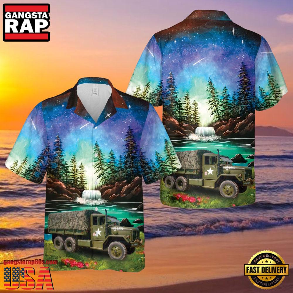 Us Army M35A2 Truck From The 1950'S Veteran Hawaiian Shirt Us Army M35A2 Truck From The 1950'S Veteran Hawaiian Shirt