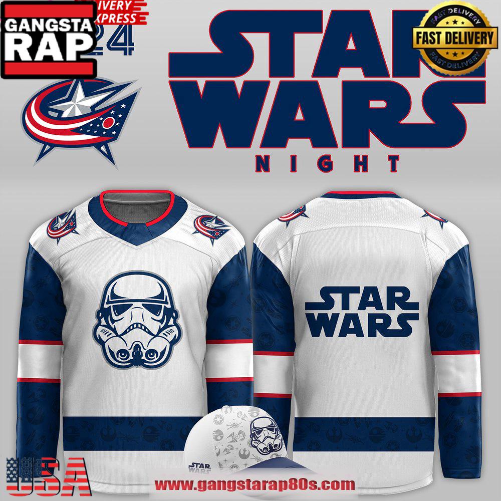 Columbus Blue Jackets x Star Wars Night 2024 Hockey Jersey Columbus Blue Jackets x Star Wars Night 2024 Hockey Jersey