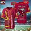 NFL Custom Name Number Arizona Cardinals Football Team Baseball Jersey Shirt 3 Custom Name And Number Arizona Cardinals NFL Football Team Baseball Jersey Shirt