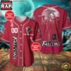 NFL Custom Name Number Atlanta Falcons Horror 3D New Design Baseball Jersey Shirt 2 Custom Name And Number Atlanta Falcons NFL Horror 3D Baseball Jersey Shirt
