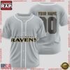 NFL Custom Name Number Baltimore Ravens Team Baseball Jersey Shirt 3 Custom Name And Number Baltimore Ravens NFL Team Baseball Jersey