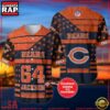 NFL Custom Name Number Chicago Bears American Flag New Design Baseball Jersey Shirt 3 Custom Name And Number Chicago Bears NFL American Flag Baseball Jersey Shirt