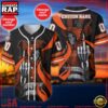 NFL Custom Name Number Cincinnati Bengals Skull Death Baseball Jersey Shirt 3 Custom Name And Number Cincinnati Bengals NFL Skull Death 3D Baseball Jersey Shirt
