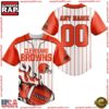 NFL Custom Name Number Cleveland Browns Baseball Jersey Shirt 3 Custom Name And Number Cleveland Browns NFL 3D Baseball Jersey Shirt