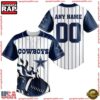 NFL Custom Name Number Dallas Cowboys Baseball Jersey Shirt 2 Custom Name And Number Dallas Cowboys NFL 3D Baseball Jersey Shirt