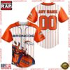 NFL Custom Name Number Denver Broncos Baseball Jersey Shirt 2 Custom Name And Number Denver Broncos NFL 3D Baseball Jersey Shirt