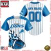 NFL Custom Name Number Detroit Lions Baseball Jersey Shirt 3 Custom Name And Number Detroit Lions NFL 3D Baseball Jersey Shirt