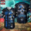 Custom Name And Number Detroit Lions NFL Team Skull Baseball Jersey Shirt 3 Custom Name And Number Detroit Lions NFL Team Skull Baseball Jersey Shirt