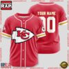 Custom Name And Number Kansas City Chiefs NFL Sport Baseball Jersey