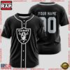 Custom Name And Number Las Vegas Raiders NFL Sport Baseball Jersey