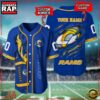 NFL Custom Name Number Los Angeles Rams Football Team Baseball Jersey Shirt 2 Custom Name And Number Los Angeles Rams NFL Football Team Baseball Jersey Shirt