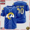 NFL Custom Name Number Los Angeles Rams Sport Baseball Jersey Shirt 2 Custom Name And Number Los Angeles Rams NFL Sport Baseball Jersey