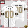 Custom Name And Number New Orleans Saints NFL Team Baseball Jersey
