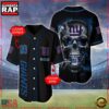 Custom Name And Number New York Giants NFL Skull Face 3D Baseball Jersey Shirt