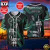 NFL Custom Name Number New York Jets Skull Death Baseball Jersey Shirt 2 Custom Name And Number New York Jets NFL Skull Death 3D Baseball Jersey Shirt