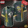 NFL Custom Name Number Green Bay Packers America Flag New Design Baseball Jersey Shirt Gift For Fans 3 Custom Name And Number NFL Green Bay Packers America Flag Baseball Jersey Shirt Gift For Fans