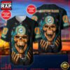 NFL Custom Name Number Miami Dolphins Skull Baseball Jersey Shirt 3 Custom Name And Number NFL Team Miami Dolphins Skull Pattern Baseball Jersey Shirt