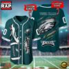 NFL Custom Name And Number Philadelphia Eagles Team Sport Baseball Jersey Shirt 2 Custom Name And Number Philadelphia Eagles NFL Team Sport Baseball Jersey Shirt