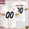 NFL Custom Name Number Pittsburgh Steelers Team Baseball Jersey Shirt 3 Custom Name And Number Pittsburgh Steelers NFL Team Baseball Jersey