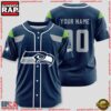 NFL Custom Name Number Seattle Seahawks Sport Baseball Jersey Shirt 1 Custom Name And Number Seattle Seahawks NFL Sport Baseball Jersey
