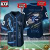 Custom Name And Number Tennessee Titans NFL Football Team Baseball Jersey Shirt