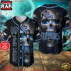 Custom Name And Number Tennessee Titans NFL Team Skull Baseball Jersey Shirt 2 Custom Name And Number Tennessee Titans NFL Team Skull Baseball Jersey Shirt