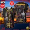 NFL Custom Name Number Washington Commanders Skull Death Baseball Jersey Shirt 3 Custom Name And Number Washington Commanders NFL Skull Death 3D Baseball Jersey Shirt