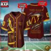 Custom Name And Number Washington Commanders NFL Team Sport Baseball Jersey Shirt