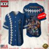 NFL Custom Name Dallas Cowboys Mascot Baseball Jersey Shirt 2 Custom Name Dallas Cowboys NFL Mascot 3D Baseball Jersey Shirt
