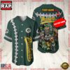 NFL Custom Name Green Bay Packers Mascot Baseball Jersey Shirt 3 Custom Name Green Bay Packers NFL Mascot 3D Baseball Jersey Shirt
