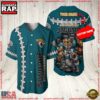 NFL Custom Name Jacksonville Jaguars Mascot Baseball Jersey Shirt 2 Custom Name Jacksonville Jaguars NFL Mascot 3D Baseball Jersey Shirt
