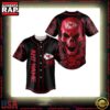 Custom Name Kansas City Chiefs NFL Football Skull 3D Baseball Jersey Shirt