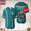 NFL Custom Name Miami Dolphins Mascot Baseball Jersey Shirt 3 Custom Name Miami Dolphins NFL Mascot 3D Baseball Jersey Shirt
