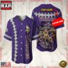 NFL Custom Name Minnesota Vikings Mascot Baseball Jersey Shirt 2 Custom Name Minnesota Vikings NFL Mascot 3D Baseball Jersey Shirt