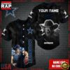 NFL Custom Name Dallas Cowboys Mascot Baseball Jersey 3 Custom Name NFL Dallas Cowboys Mascot Baseball Jersey