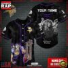 NFL Custom Name Minnesota Vikings Mascot Baseball Jersey 2 Custom Name NFL Minnesota Vikings Mascot Baseball Jersey