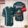 NFL Custom Name Philadelphia Eagles Mascot Baseball Jersey Shirt 2 Custom Name Philadelphia Eagles NFL Mascot 3D Baseball Jersey Shirt