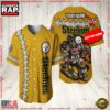 NFL Custom Name Pittsburgh Steelers Mascot Baseball Jersey Shirt 3 Custom Name Pittsburgh Steelers NFL Mascot 3D Baseball Jersey Shirt