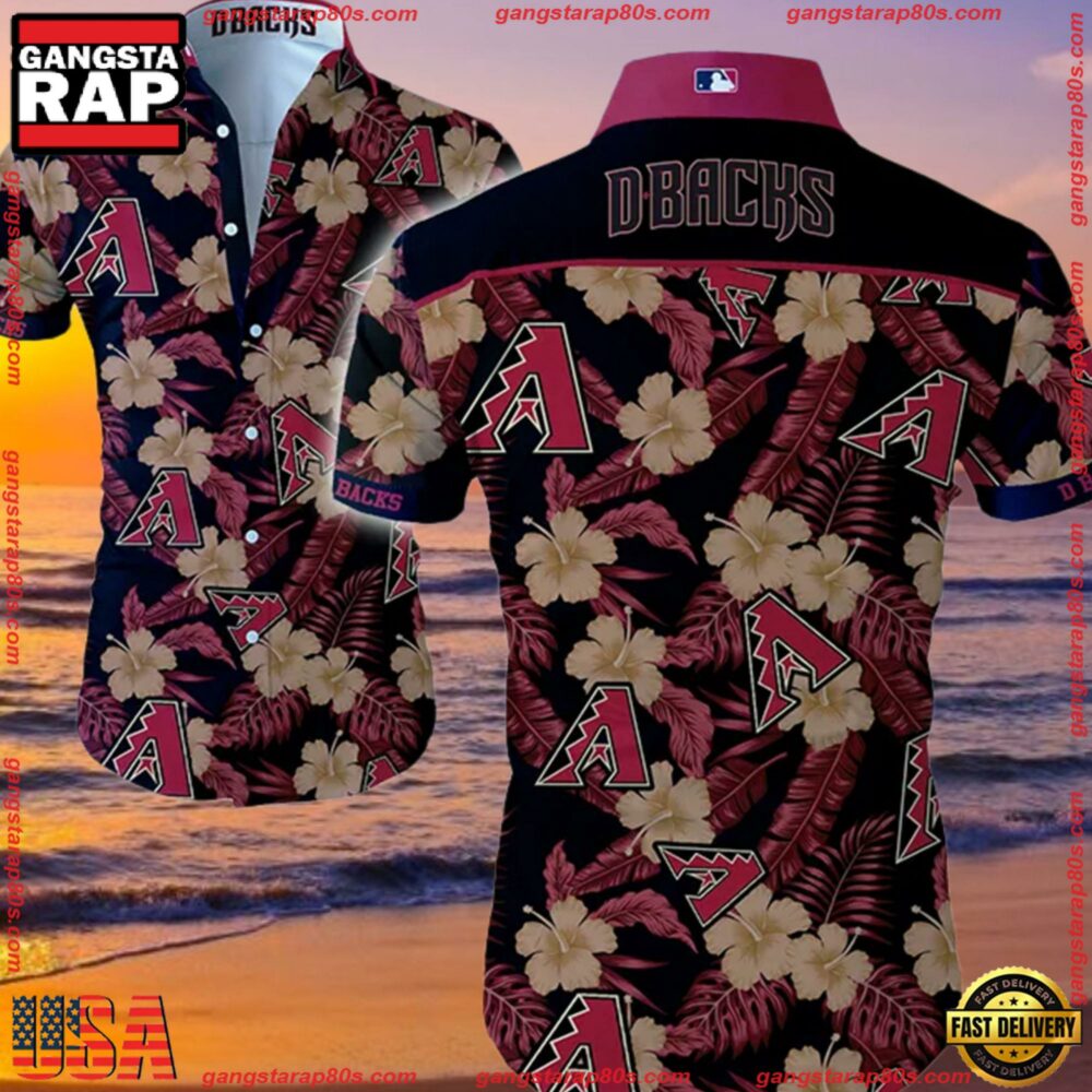 MLB Arizona Diamondbacks Aloha Hawaiian Shirt Summer Button Up MLB Arizona Diamondbacks Aloha Hawaiian Shirt Summer Button Up