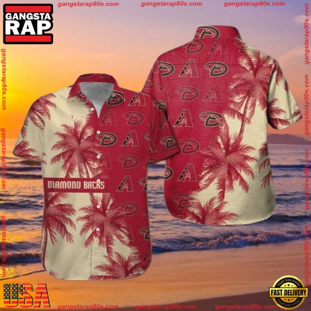 MLB Arizona Diamondbacks Bold Floral Statement Hawaiian Shirts MLB Arizona Diamondbacks Bold Floral Statement Hawaiian Shirts