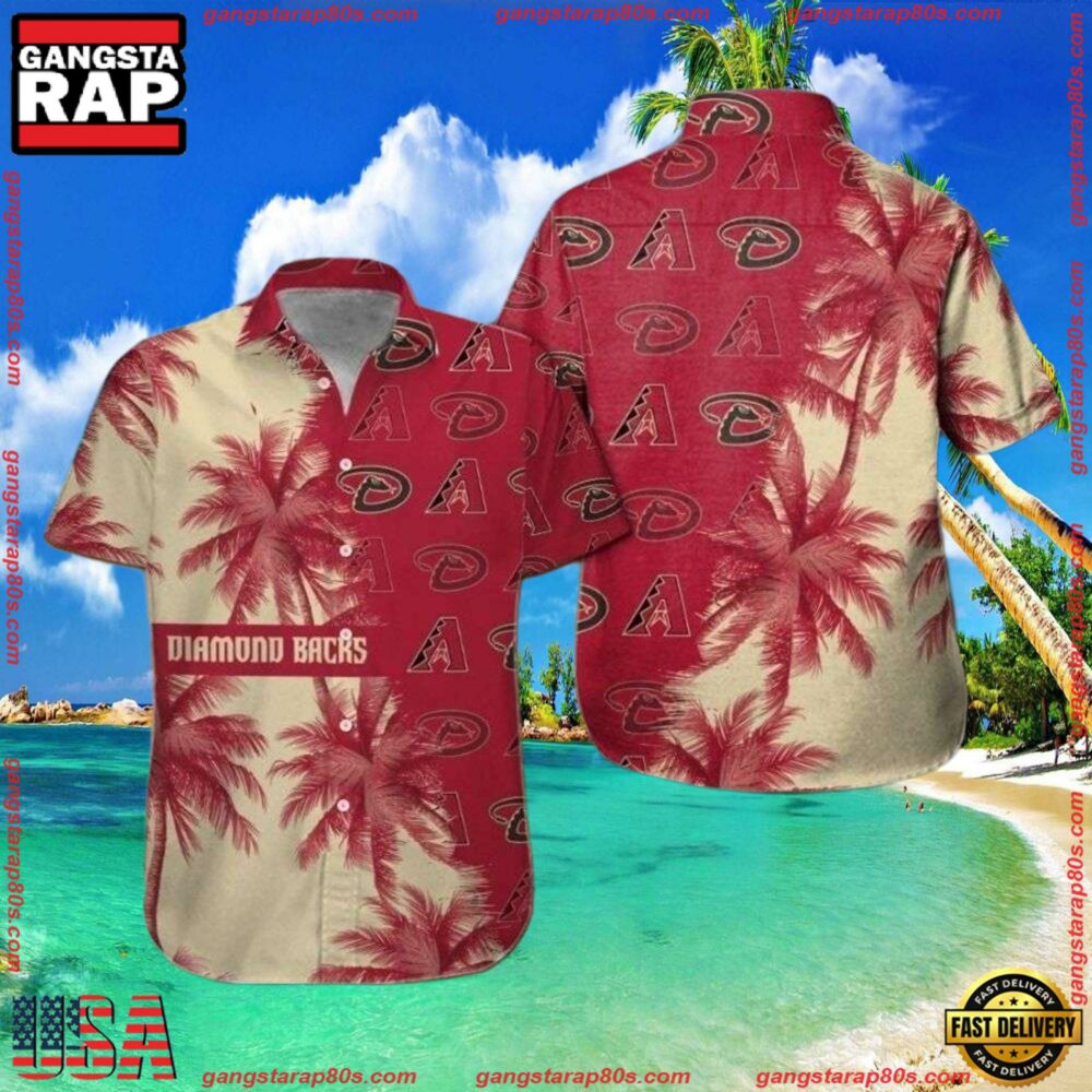 MLB Arizona Diamondbacks Bold Floral Statement Hawaiian Shirts MLB Arizona Diamondbacks Bold Floral Statement Hawaiian Shirts