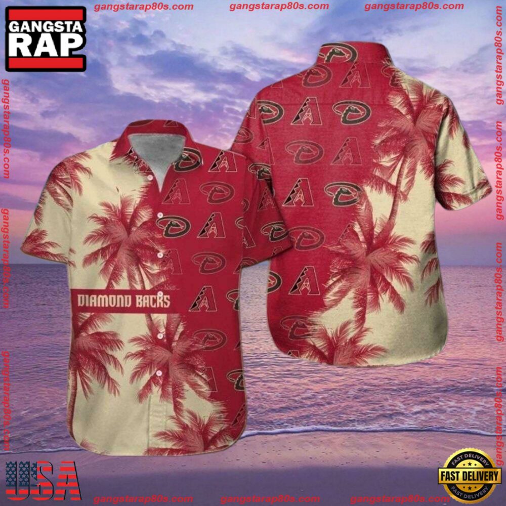 MLB Arizona Diamondbacks Bold Floral Statement Hawaiian Shirts MLB Arizona Diamondbacks Bold Floral Statement Hawaiian Shirts