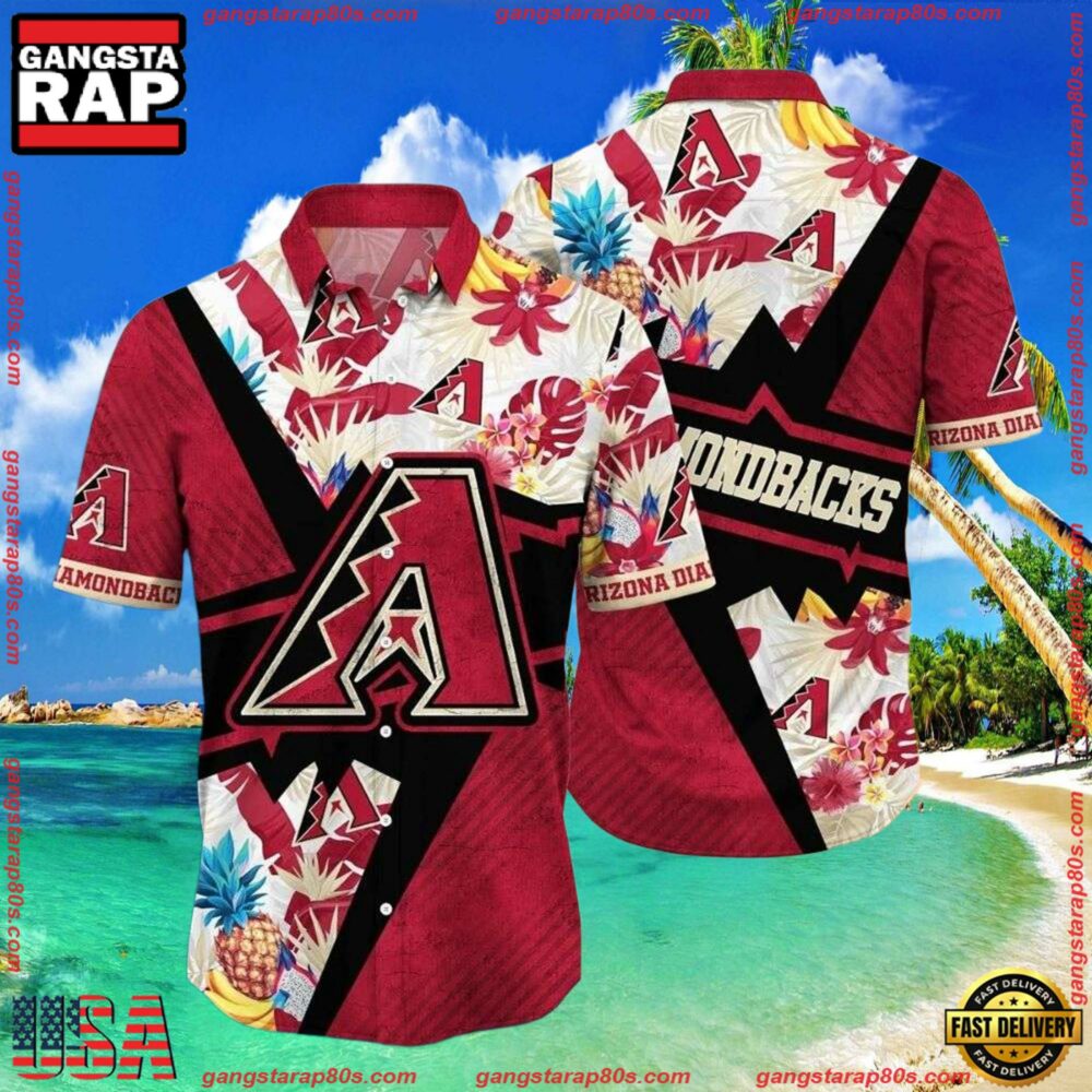 MLB Arizona Diamondbacks Exotic Floral Explosion Hawaiian Shirts MLB Arizona Diamondbacks Exotic Floral Explosion Hawaiian Shirts