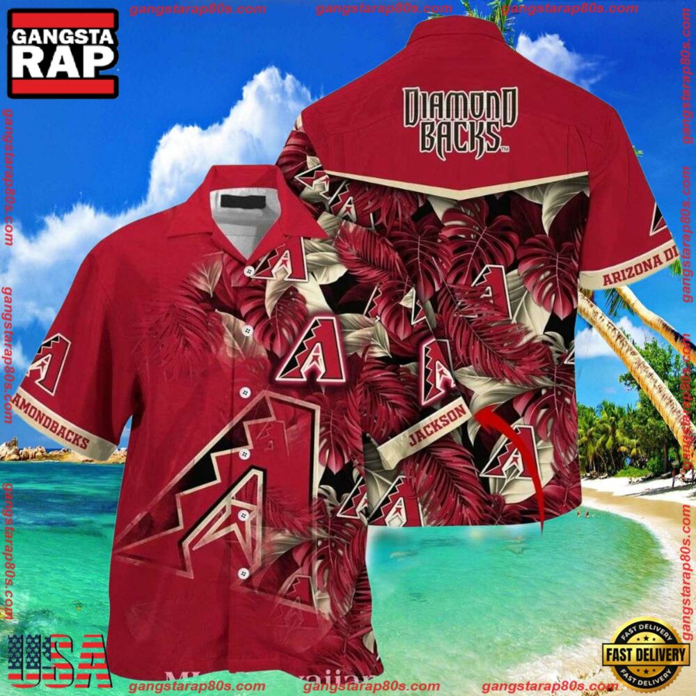 MLB Arizona Diamondbacks Personalized Name Summer Aloha Shirt MLB Arizona Diamondbacks Personalized Name Summer Aloha Shirt