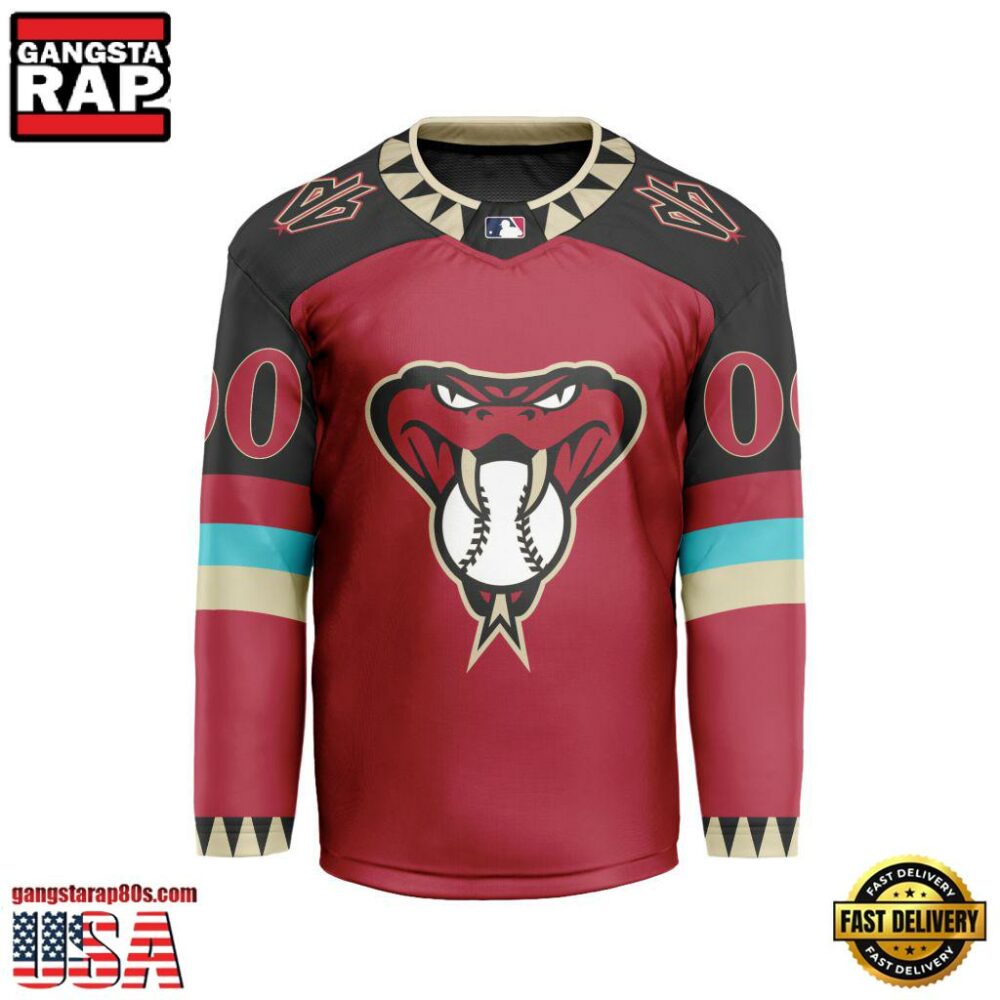 MLB Arizona Diamondbacks Special Hockey Jersey Design Concept