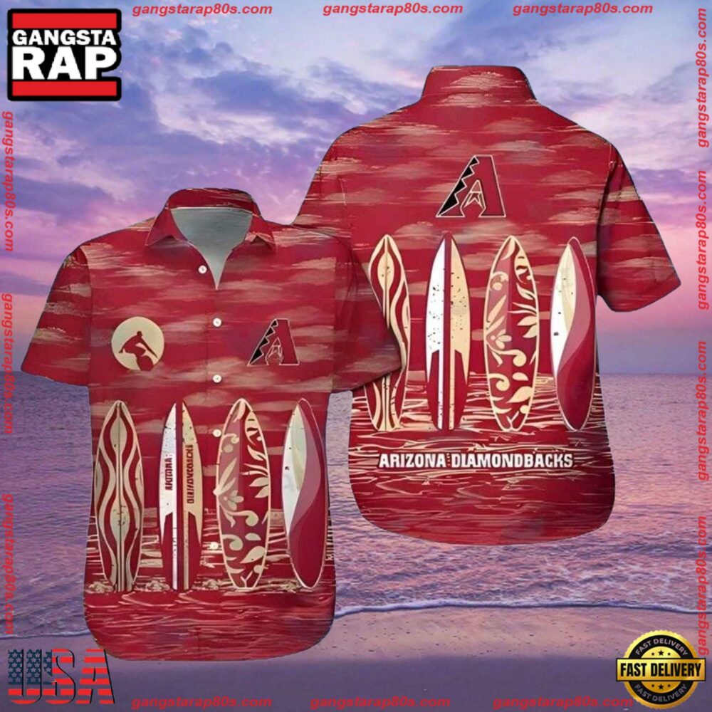 MLB Arizona Diamondbacks Surf's Up Summer Aloha Shirt MLB Arizona Diamondbacks Surf's Up Summer Aloha Shirt